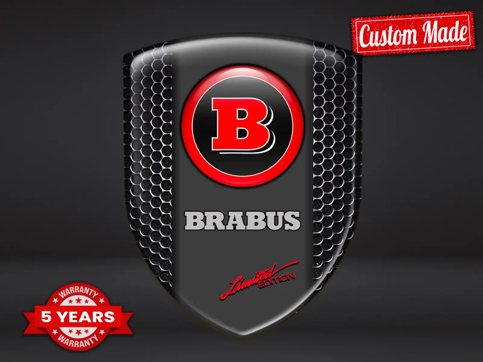 Brabus Emblemas Auto Resistentes Alta Calidad Profesional